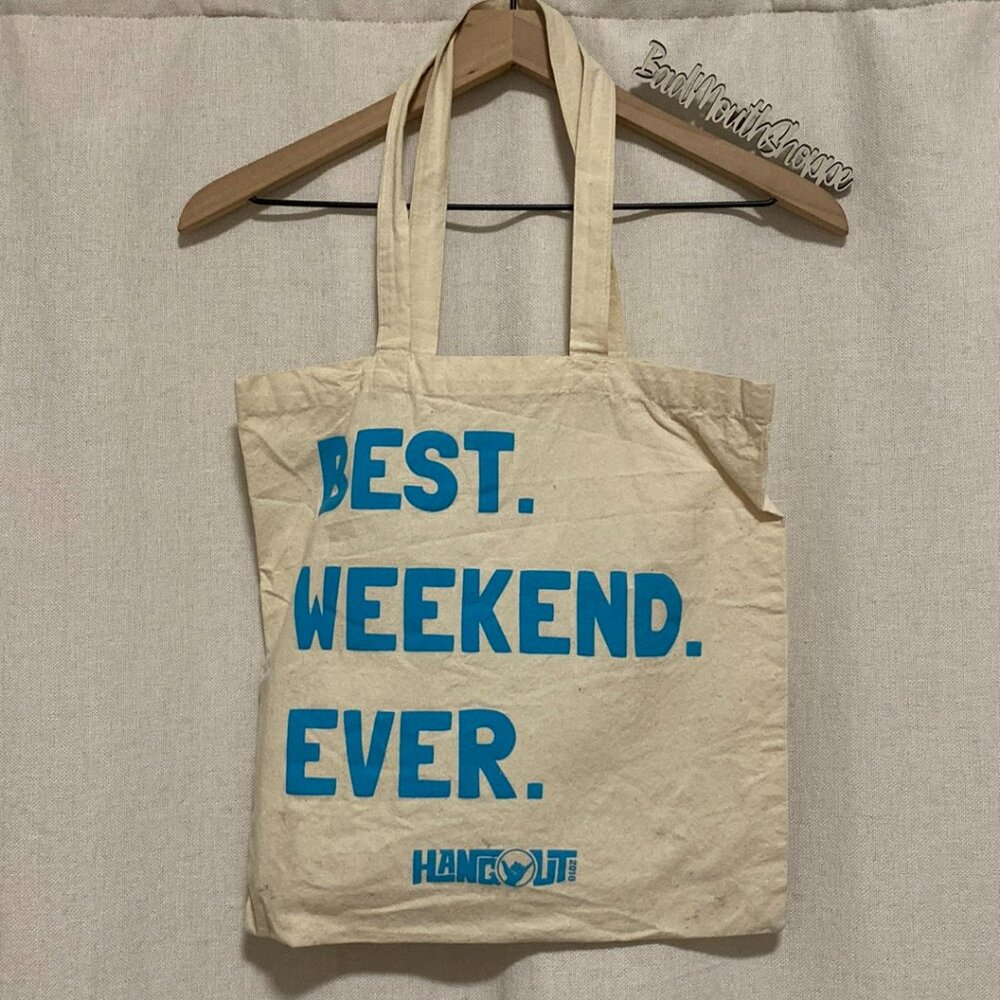 2016 Hangout Festival Reusable Canvas Shopper Tote Bag